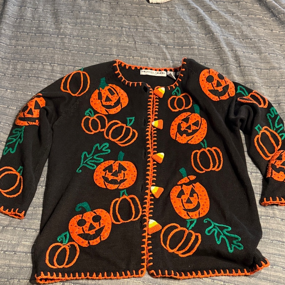 90’s vintage Halloween Pumpkin Sweater